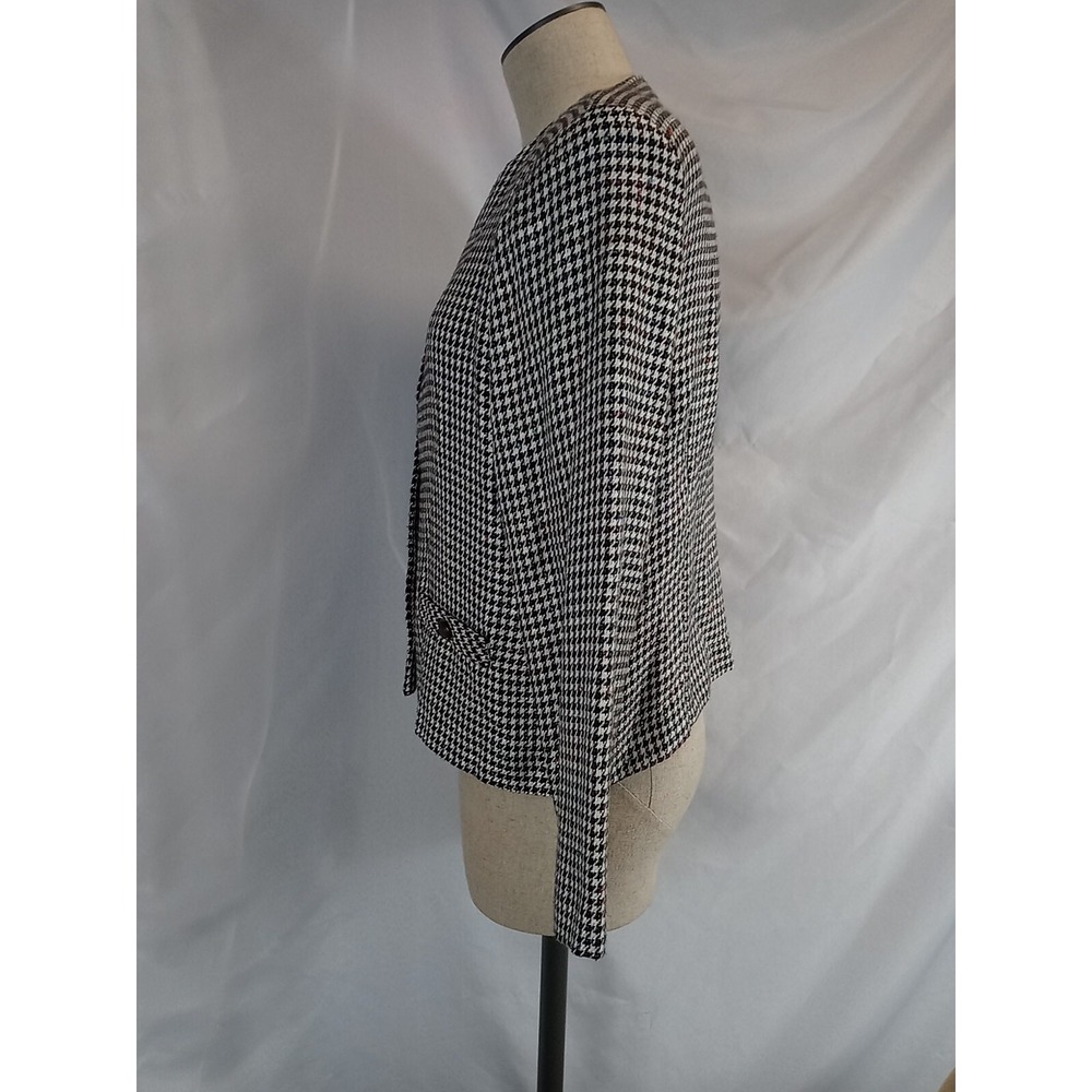 Vintage Requirement Blazer Jacket Women's Size 8 Plaid Dress‎ Jacket 5 Button - Picture 4 of 12